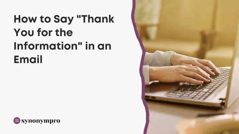 how to say thank you in email for providing information