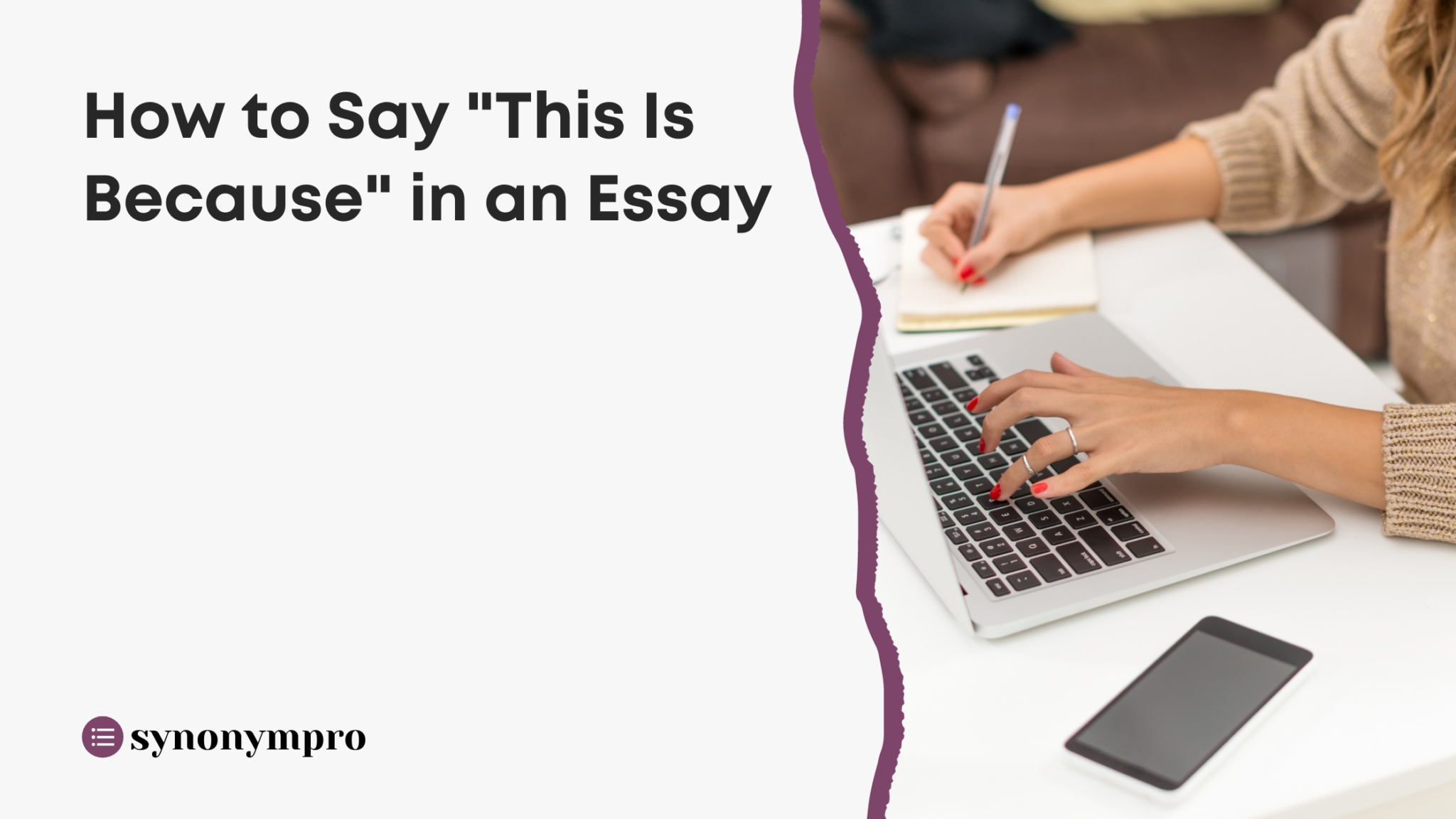 another term of because in essay